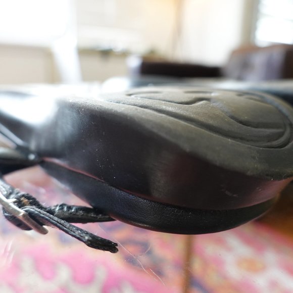 NWOB) Kenneth Cole Reaction Black Woven Leather Comfort Thong Sandal 9M - Picture 8 of 12